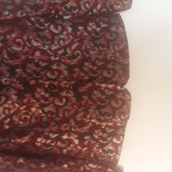Vintage Kasper Red/Black/Gold Blazer Sz 10 - Picture 3 of 7